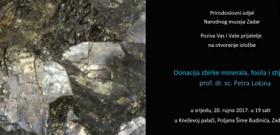 Izložba Donacija minerala, fosila i stijena prof. dr. sc. Petra Lokina