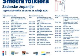 13. SMOTRA FOLKLORA ZADARSKE ŽUPANIJE 2026.